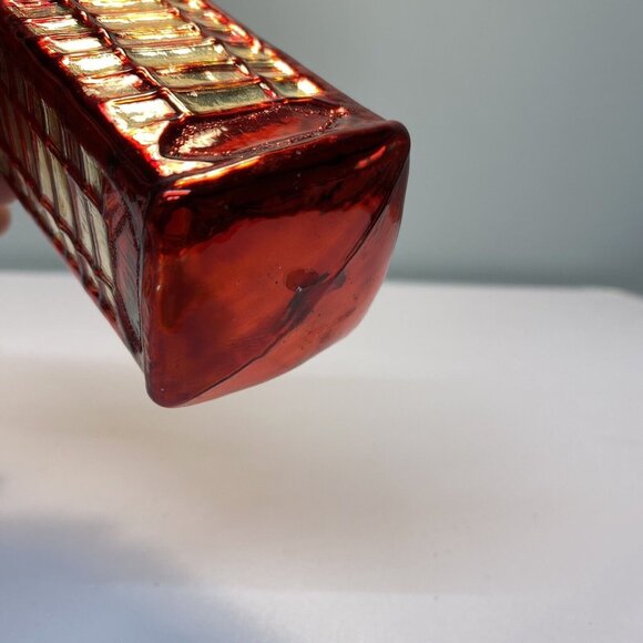 Pottery Barn Red Telephone Booth Glass Christmas Ornament 5”H x 2”W British Gold - Picture 5 of 10